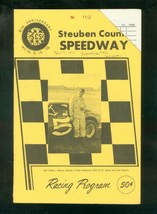 STEUBEN COUNTY SPEEDWAY-AUTO RACE PROGRAM-4/10/76-IND. FR/G - £38.08 GBP