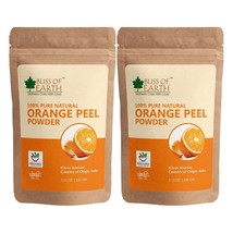 Natural Orange Peel Powder For Naturally Glowing Skin &amp; Skin Care 2x100GM - £14.21 GBP