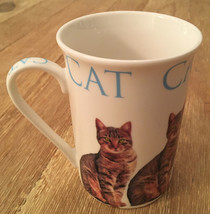 Kent Pottery Fine Porcelain CAT Coffee Mug Tea Cup Cat Lady Gift - 4&quot; Tall - £20.44 GBP