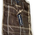 NOS Regal Wear Mens XL Outfit Plaid Button Up Shirt &amp; Brown Shorts Match... - £15.82 GBP
