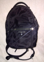 Michael Kors Black Mini Nylon Backpack Purse w/ Shoulder Straps - $55.00