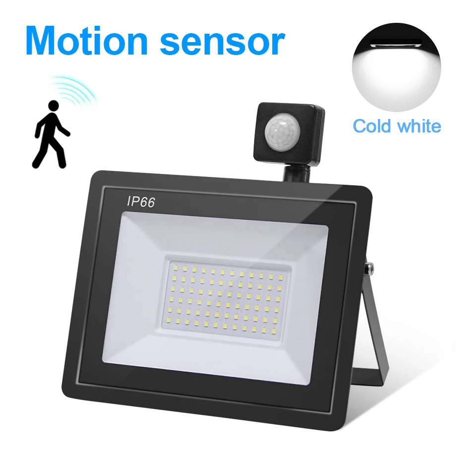 PIR Motion Sensor LED Flood Light 220V Or No Sensor Waterproof 30W 50W 100W 150W - £129.86 GBP