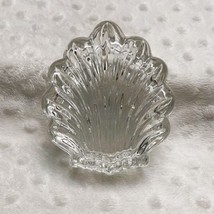 Vintage Gorham 24% Lead Crystal, Chantilly Shell Shaped, Trinket Box w/Lid - £14.09 GBP