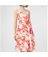 Club Monaco Dress Nahala Sleeveless Red Floral-Print Women&#39;s Size 4 - $410.29 CAD