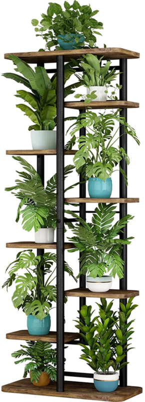 Plant Stand 8 Tier 9 Potted Multiple Flower Pot Holder Shelf Indoor Outdoor Plan - $75.89