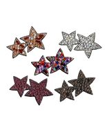 Minason Crystal Star Rhinestone Sew-On Patches Mix Color 2.6x1.57in 5Pc - $5.20 CAD