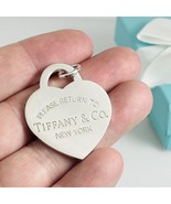 Jumbo Extra Large Please Return to Tiffany & Co Heart Tag Pendant or Charm - £384.66 GBP