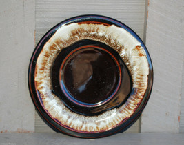Old Vintage Pfaltzgraff 6-3/4&quot; Saucer for Cup ~ Gourmet Brown Drip Pattern ~ USA - $9.89