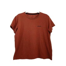 PATAGONIA P-6 Logo Responsibili Tee T-shirt Burnt Orange Womens  XL - £15.65 GBP