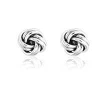 Sterling Silver Love Knot Earrings - £36.67 GBP