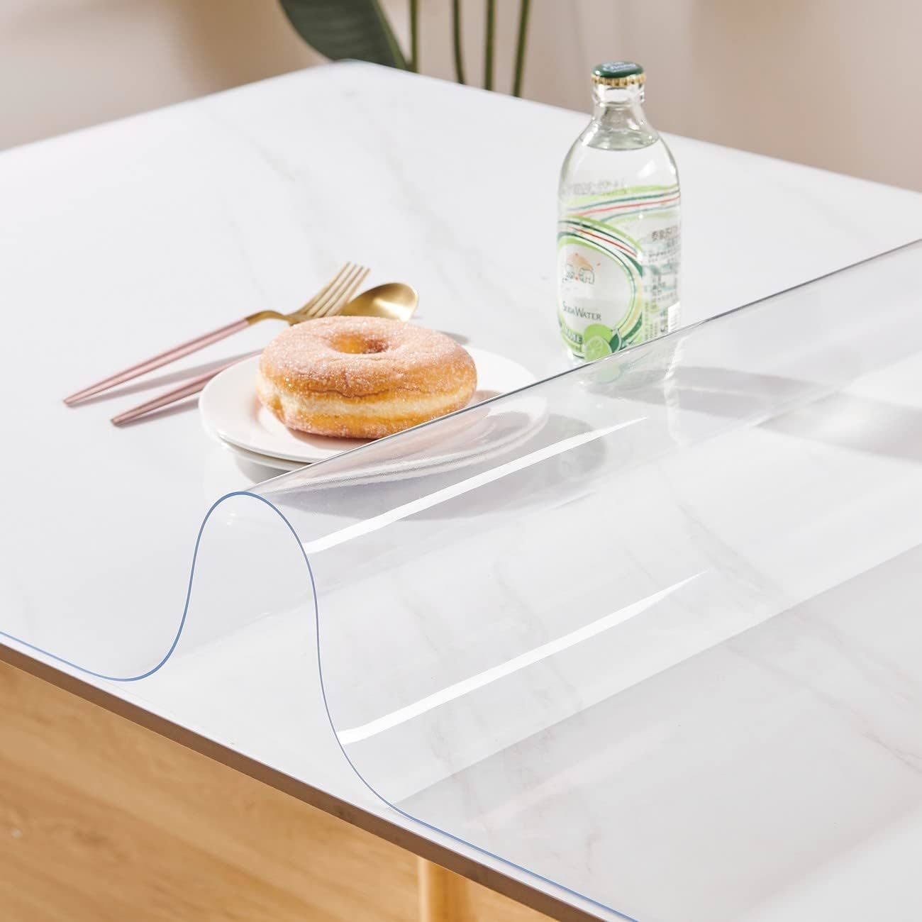 Custom 1.5Mm Thick Crystal Clear Table Cover Protector 19 X 32 Inch Wate... - $35.95