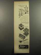1951 Tobler Ad - Toblerone, Swiss Scenery, Silver Lining and Jewel Case Candy - £14.82 GBP