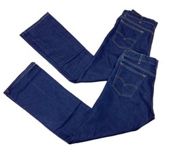 Mens 2 Pair Levi Strauss 517 Bootcut Jeans Dark Wash Nice Shape! Size 34x34 - £42.45 GBP