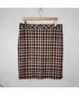 Vintage Pendleton | Brown &amp; Tan Plaid Pencil Skirt womens vtg size 10 - £27.02 GBP