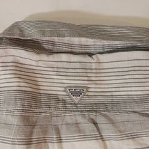 Columbia XL7066 Auburn Women’s Cotton White & Gray Stripes Long Sleeve Shirt S image 15