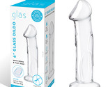 Glass 6&quot; Dildo w/Veins &amp; Flat Base - £51.26 GBP