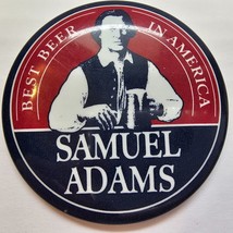 Samuel Adams Boston Lager Best Beer In America Pin 2.25” Pinback Button Vintage - £7.39 GBP