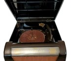 1948 Silvertone Radio Phonograph Model 8080 Black Bakelite Ch 101.852 Works - $319.72