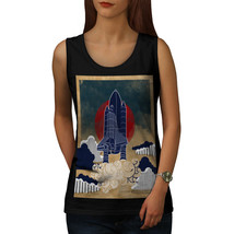 Rocket Galaxy Geek Space Tee Explore Fun Women Tank Top - £10.03 GBP