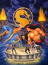 One Of A Kind Rare 1995 Mortal Kombat Vintage Original Conceptual Art Painting - £2,828.76 GBP