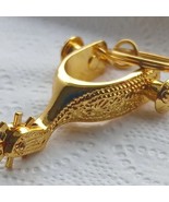 Western Fancy Boot Spur Keychain Bag Charm Gold - $272.41 MXN