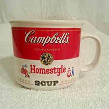 Campbells Soup Mug 1991 Homestyle red white cup - $16.00