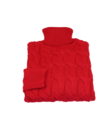 Men Inserch Turtle Neck Pullover Soft Thick Cotton Blend Sweater SW302 Red - £64.94 GBP