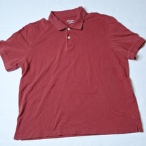UNTUCKit Men&#39;s Size XL Maroon Cotton Short Sleeve Casual Polo Shirt - $21.77