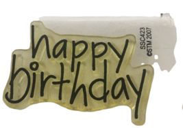 Stampendous Perfectly Clear Stamp Happy Birthday Card Making Words Celebrate - $2.99