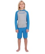 Dakine Boys Swim Set Blue 2-Piece Rashguard Trunks UPF 30+ Quick Dry Str... - $52.10 CAD
