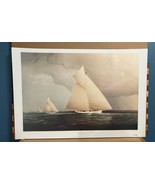 Volunteer vs Thistle America’s Cup Race no. 877 by James Buttersworth Sail - $19.79