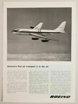 1954 Print Ad Boeing First Jet Transport in Flight Renton,Washington - £7.86 GBP