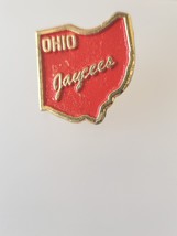 Vintage Ohio Jaycees Lapel Pin Map Shaped - £13.48 GBP