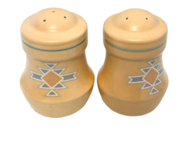 Treasure Craft Southwest Pattern Salt and Pepper Shakers Stoneware Made in USA - £13.80 GBP