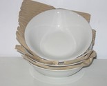 NEW Mikasa ASPEN Set of 4 Cereal/Soup Bowls Porcelain White - $29.69