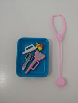 Barbie vet doctor tools accessories stethoscope butterfly thermometer sc... - $15.42