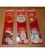 Christmas Scented Gift Tags 5&#39; x 3&quot; Peppermint Hot Chocolate &amp; Cookie 3p... - $83.98 MXN