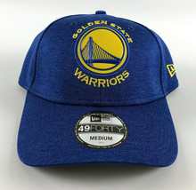 Golden State Warriors Baseball Hat New Era 49Forty Flex Blue - Medium - $19.79