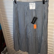 1970s dead stock checked A-line skirt - $29.40