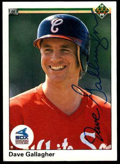 Dave Gallagher Signed Autographed 1990 Upper Deck Baseball Card - Chicag... - $15.00