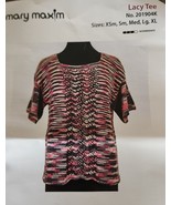 Mary Maxim ~ LACY TEE ~ Knitting Kit ~ Premier ~ Cotton Fair Yarn ~ CAMP... - $40.92 CAD