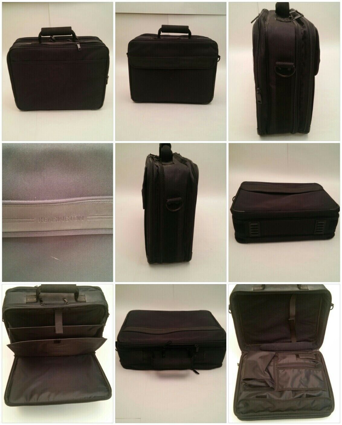 020B Kensington Black Laptop Carry Case Briefcase Softside - $19.99