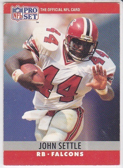 M) 1990 Pro Set Football Trading Card John Settle #37 - $1.97