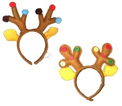 Kids Funny Novelty Reindeer Antler Headband Ugly Christmas Sweater Party... - $3.47