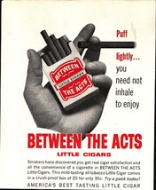 1964 Between Little Cigars The Acts Vintage Print Ad nostalgic a9 - £19.20 GBP