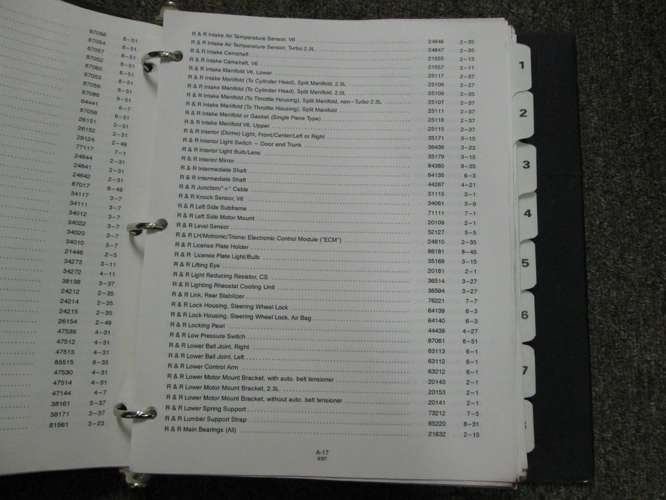 1980s 1990s Saab 900 9000 Failure Code Flat Rate Shop Manual FACTORY OEM DEAL Item image 6