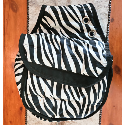 Saddle bag zebra
