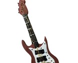 Gallarie II Rust &amp; White 6 String Electric Guitar Ornament 3.75 inch NWT  - £5.46 GBP