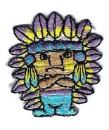 1.5X2&quot; Polynesian Totem Tiki chief EMBROIDER IRON ON SEW ON PATCH applique - $5.69