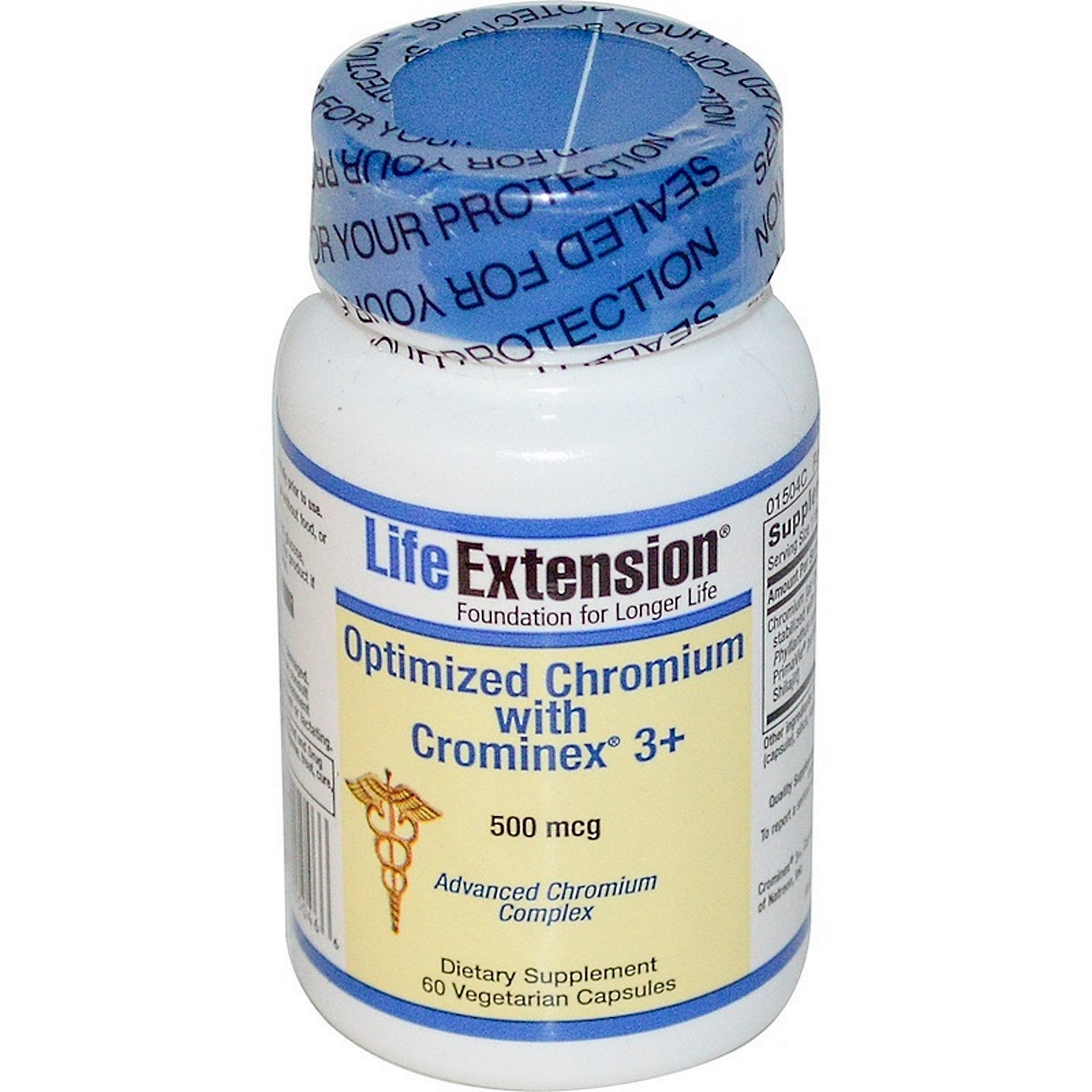 Life Extension Optimized Chromium with Crominex 3+, 60 Vegetarian Capsules - $9.59